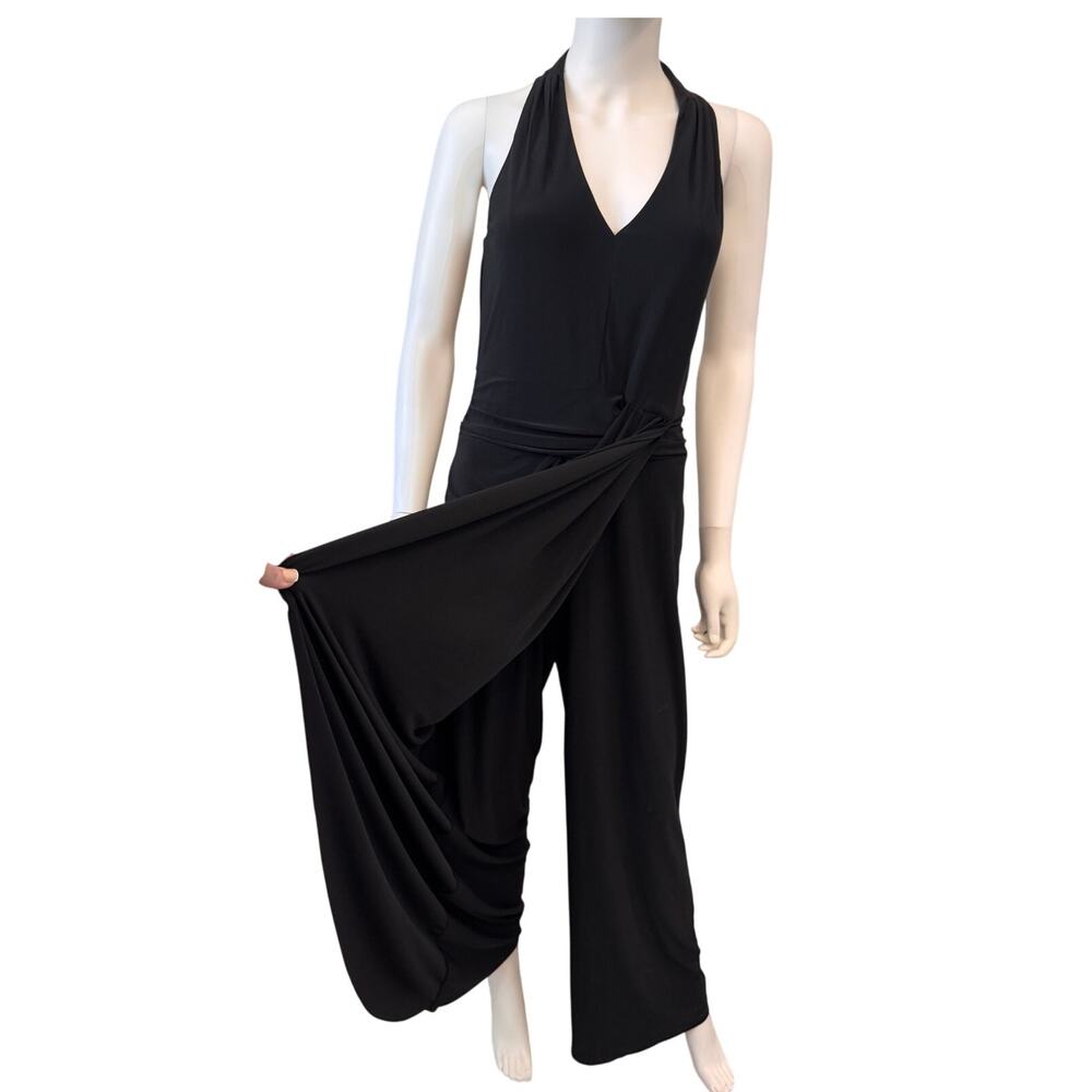 New HALOGEN Women’s Black One Piece Jumpsuit Size XL
